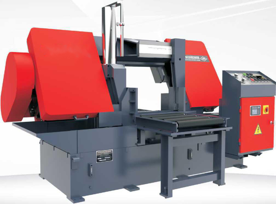Машина ленточнопильного станка CNC столбца двойника G4250 5.5kw горизонтальная