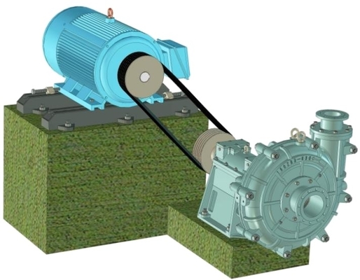 Не закупоривая центробежный насос Slurry 590r/Min не закупоривая 350ZBD-850
